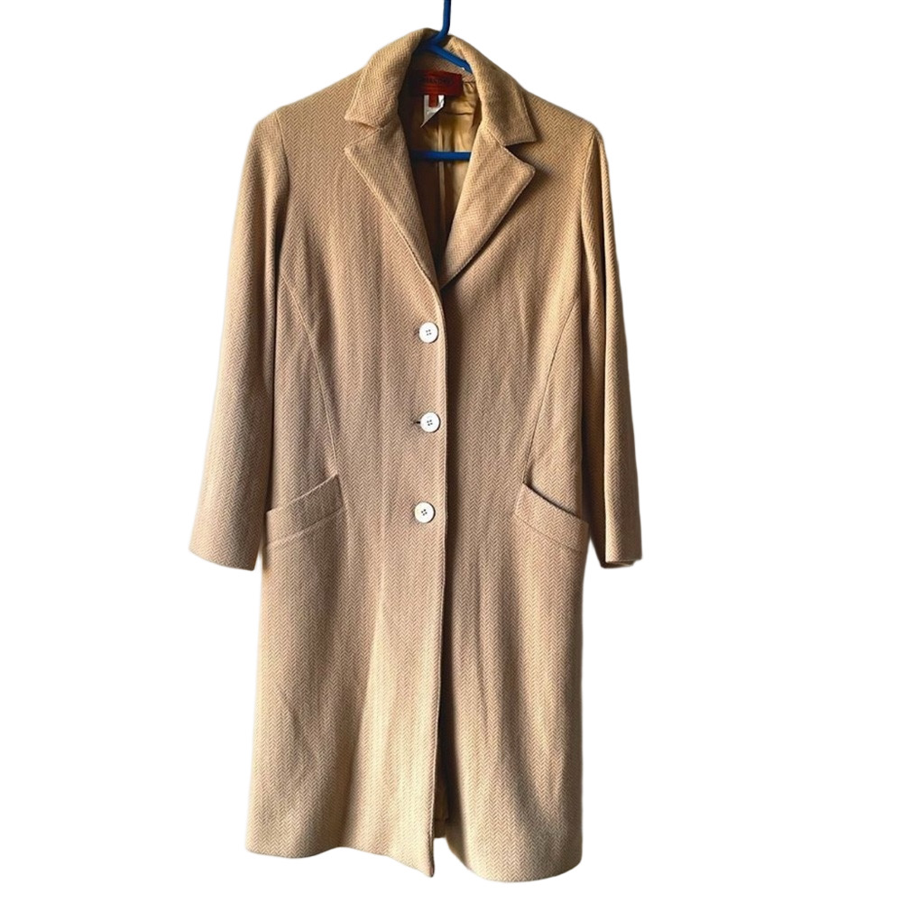 Vintage Missoni Wool Coat - Beige - (S)– Timeless, Minimalist, Elegant - Picture 2 of 11